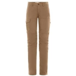 FJÄLLRÄVEN Fjällräven KARLA PRO ZIP-OFF TROUSERS W Damen Trekkinghose DARK SAND