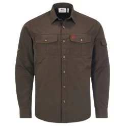 FJÄLLRÄVEN Fjällräven SINGI TREKKING SHIRT LS M Herren Outdoor Hemd DARK OLIVE