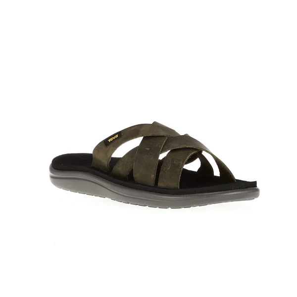 Teva VOYA SLIDE LEATHER Herren Outdoor Sandalen DARK OLIVE 4 Teva VOYA SLIDE LEATHER Herren Outdoor Sandalen DARK OLIVE – Bild 2