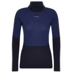 Icebreaker W 200 OASIS SONEBULA LS HIGH NECK Damen Funktionsunterwäsche MID NVY/ROYAL NVY/SNOW/CB