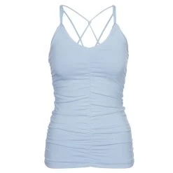 MANDALA CABLE YOGA TOP | GOTS Damen Trägershirt PURE WATER