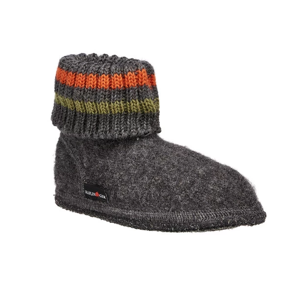 Haflinger HÜTTENSCHUH PAUL Kinder Hausschuhe ANTHRAZIT 4 Haflinger HÜTTENSCHUH PAUL Kinder Hausschuhe ANTHRAZIT – Bild 2