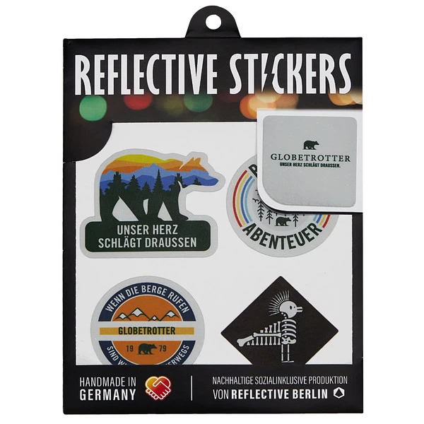 REFLECTIVE Berlin REFLECTIVE 4ER GLOBETROTTER LOGO SET Fahrradzubehör NOCOLOR 4 REFLECTIVE Berlin REFLECTIVE 4ER GLOBETROTTER LOGO SET Fahrradzubehör NOCOLOR – Bild 2