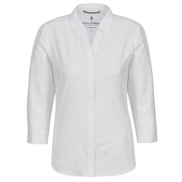 Royal Robbins EXPEDITION PRO 3/4 SLEEVE Damen Outdoor Bluse WHITE 3 Royal Robbins EXPEDITION PRO 3/4 SLEEVE Damen Outdoor Bluse WHITE