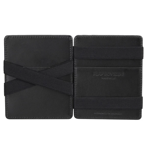 Jaimie Jacobs FLAP BOY SLIM MAGIC WALLET WITHOUT COIN POCKET Portmonee SCHWARZ – Bild 3