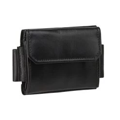 Jaimie Jacobs NANO BOY POCKET WITH LEATHER COIN POCKET Portmonee SCHWARZ